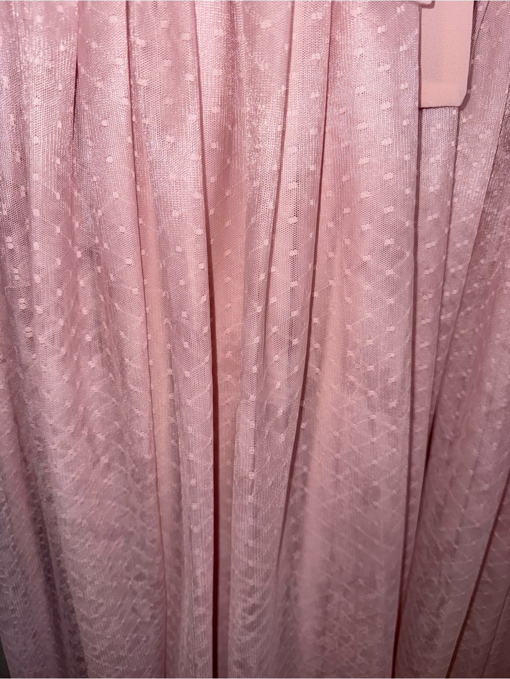 IVY CITY CO Country cottage core vintage inspired Pink lace overlay dress L - Picture 4 of 6